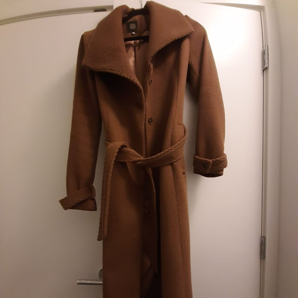 Long wool winter coat